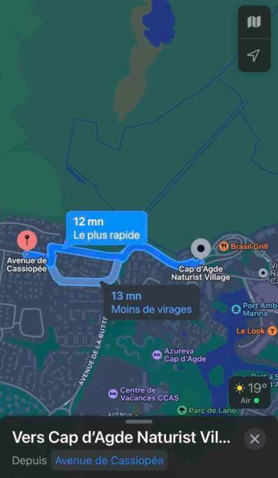 Joli Appartement A Proximite Du Village Naturiste 阿格德 外观 照片
